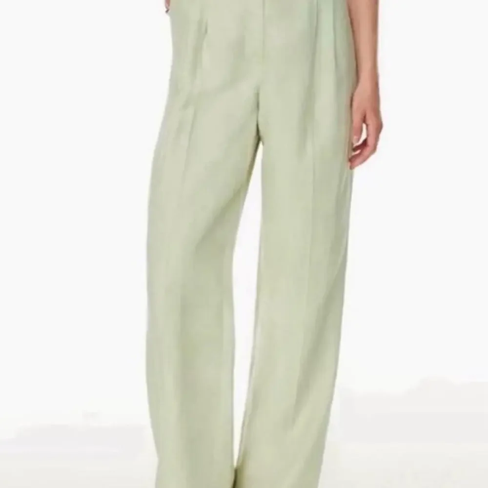 Green linen pants from wilfred